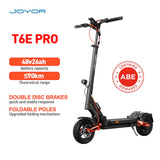 JOYOR T6E Pro 10" Commuter Electric Scooter 500W Motor 48V 26Ah Battery (ABE)