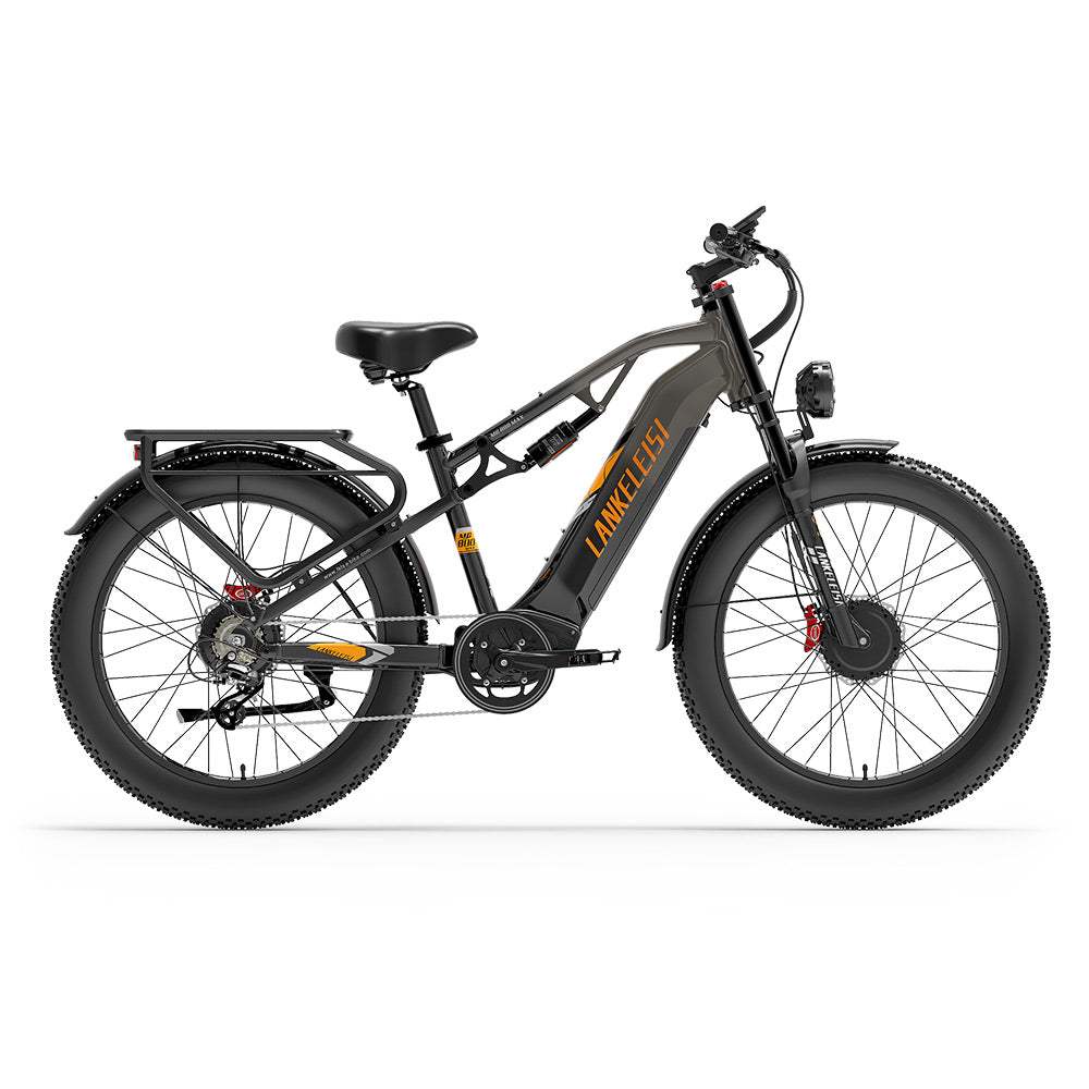 LANKELEISI MG800MAX 26" Fat Tires All Terrain Electric Bike 2*1000W Dual Motor 48V 20Ah Battery