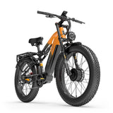 LANKELEISI MG800MAX 26" Fat Tires All Terrain Electric Bike 2*1000W Dual Motor 48V 20Ah Battery