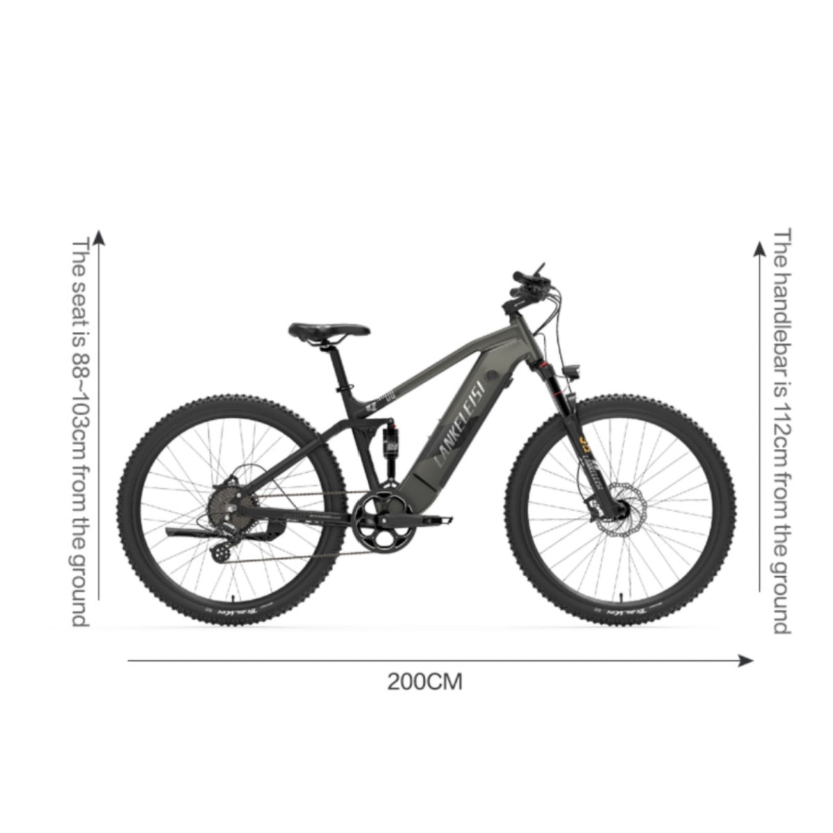 LANKELEISI RX600 Pro 29" City Electric Bike 250W Motor 48V 20Ah Battery