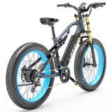 LANKELEISI RV700 26" Fat Tire Mountain Electric Bike 1000W Motor 48V 16Ah Battery