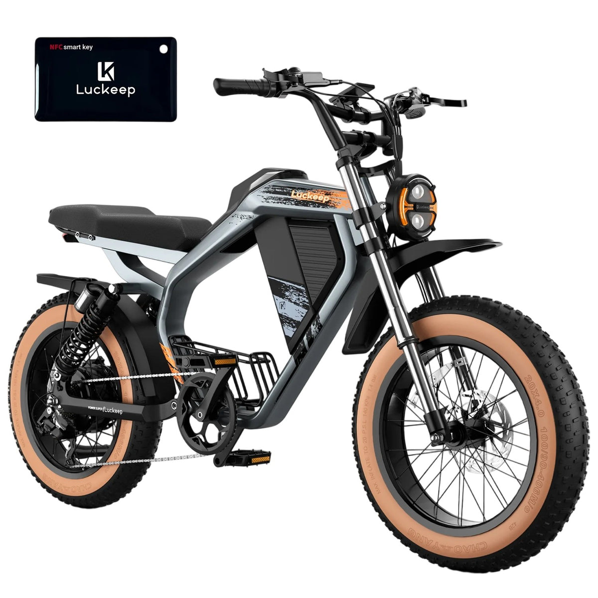 LUCKEEP M5 Max 20" Off Road Electric Bike 1500W Motor 52V 20Ah/40Ah Battery