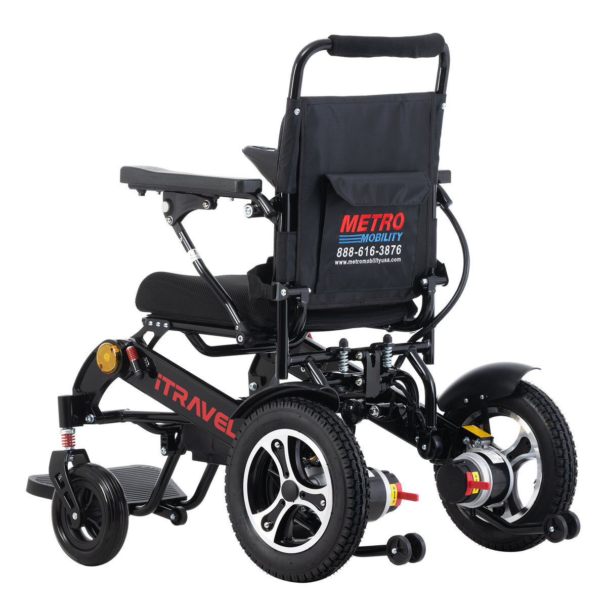 METRO MOBILITY ITRAVEL PLUS 8" 4 Wheel Mobility Electric Wheelchairs 360W Motor 24V 20Ah Battery