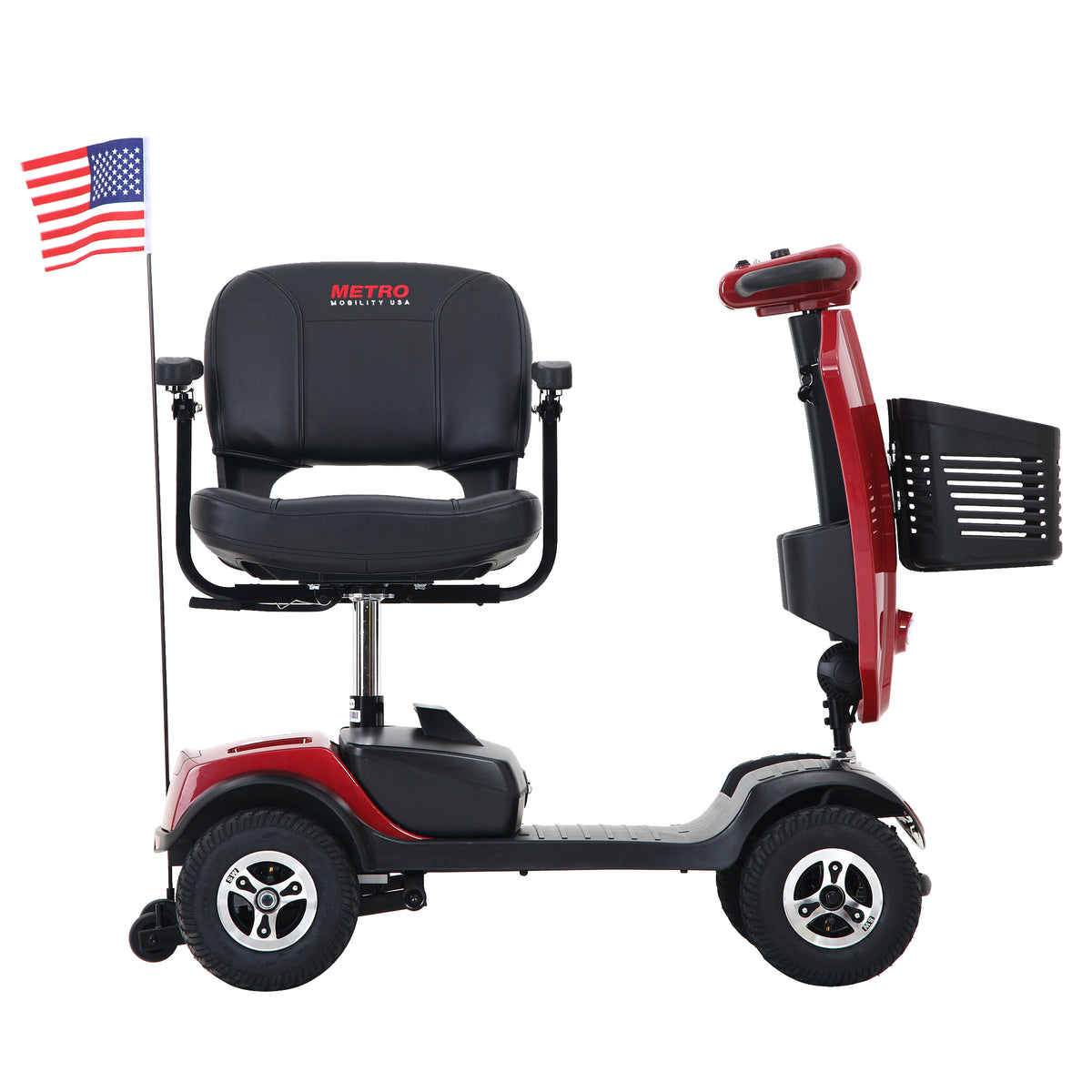 METRO MOBILITY UPGRADED PATRIOT 9" 4 Wheel Electric Mobility Scooter  300W Motor 24V 12Ah Battery