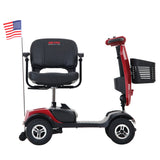 METRO MOBILITY UPGRADED PATRIOT 9" 4 Wheel Electric Mobility Scooter  300W Motor 24V 12Ah Battery