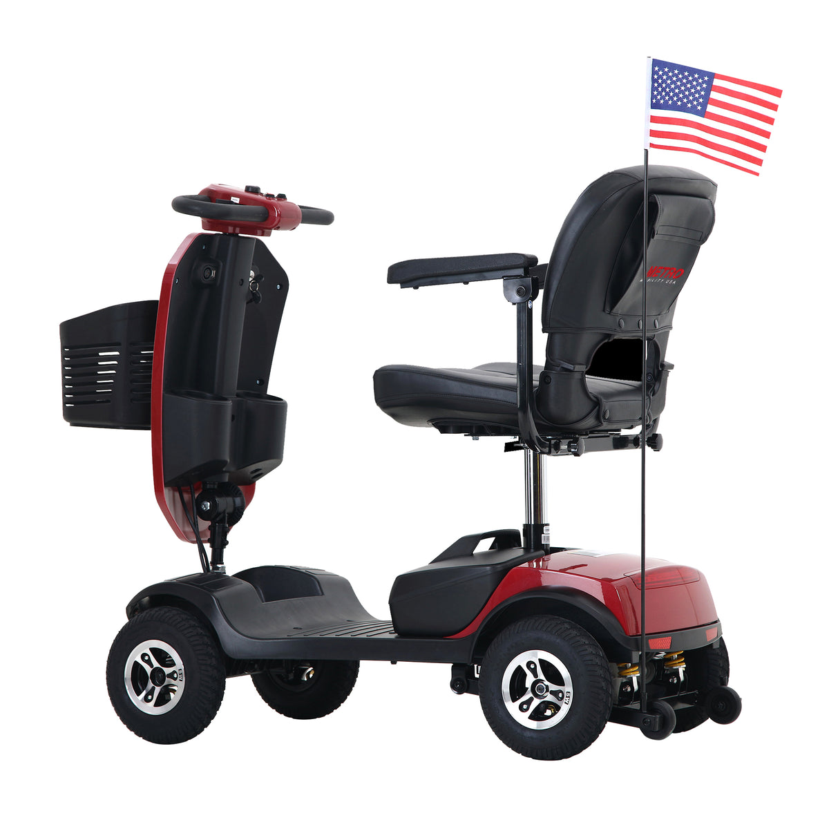 METRO MOBILITY UPGRADED PATRIOT 9" 4 Wheel Electric Mobility Scooter  300W Motor 24V 12Ah Battery