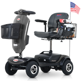 METRO MOBILITY UPGRADED PATRIOT 9" 4 Wheel Electric Mobility Scooter  300W Motor 24V 12Ah Battery