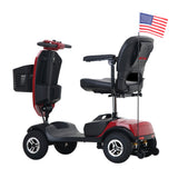 METRO MOBILITY PATRIOT 9" 4 Wheel Electric Mobility Scooter 300W Motor 24V 12Ah Battery