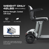 METRO MOBILITY AIR TRAVELLER 8" 4 Wheel Mobility Scooter 180W Motor 24V 12Ah Battery