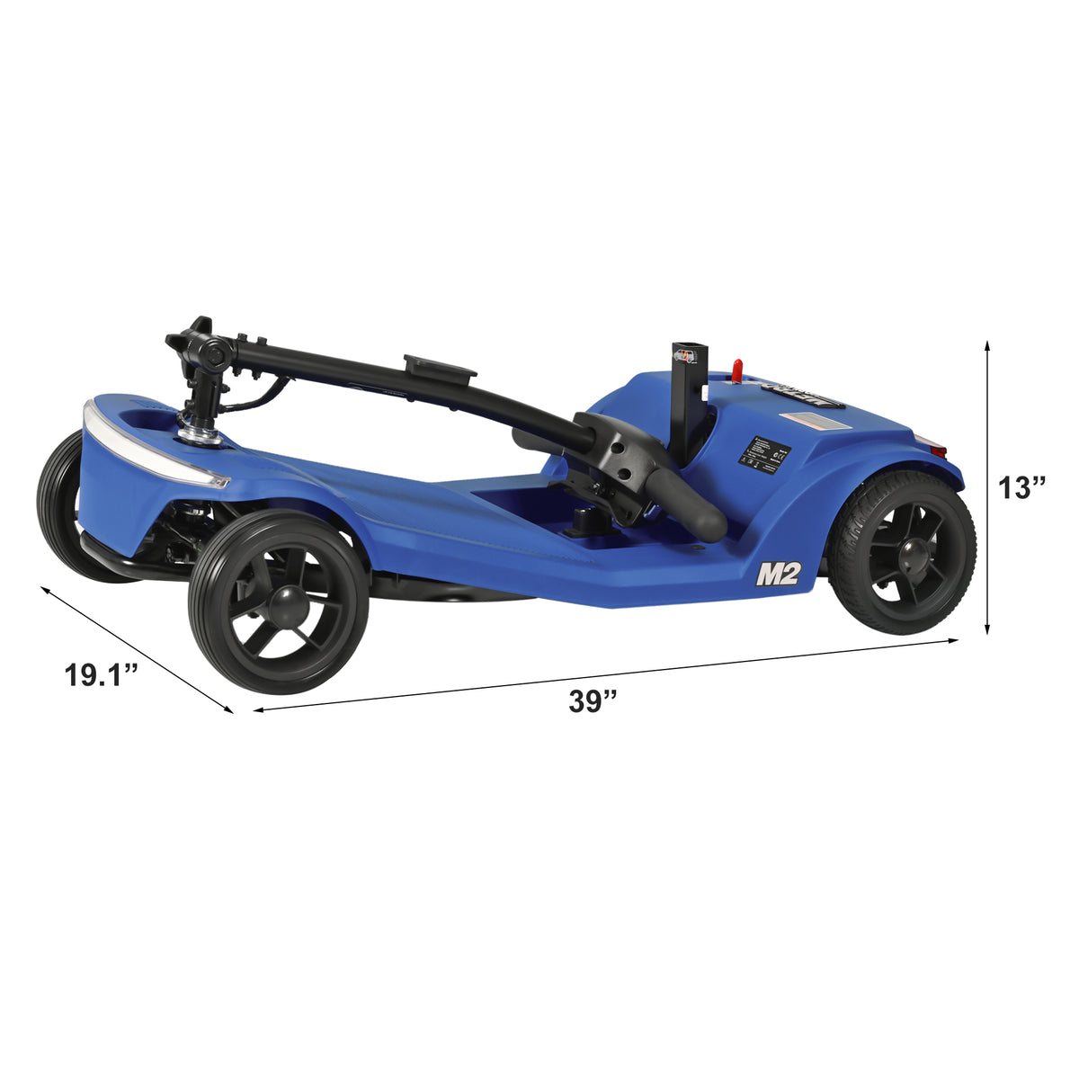METRO MOBILITY M2 7.1" 4 Wheel Mobility Scooter 250W Motor 24V 22.5Ah lithium Battery