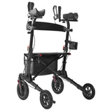 METRO MOBILITY M905BU 4-Wheel Rollator Walker with Seat & Basket