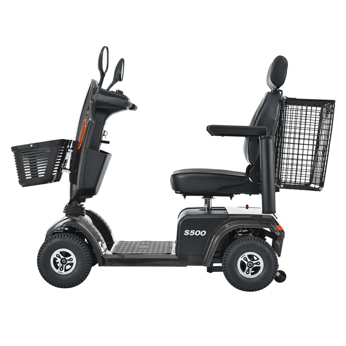 METRO MOBILITY S500 10" 4 Wheel Heavy Duty Scooters 500W Motor 24V 52Ah Battery