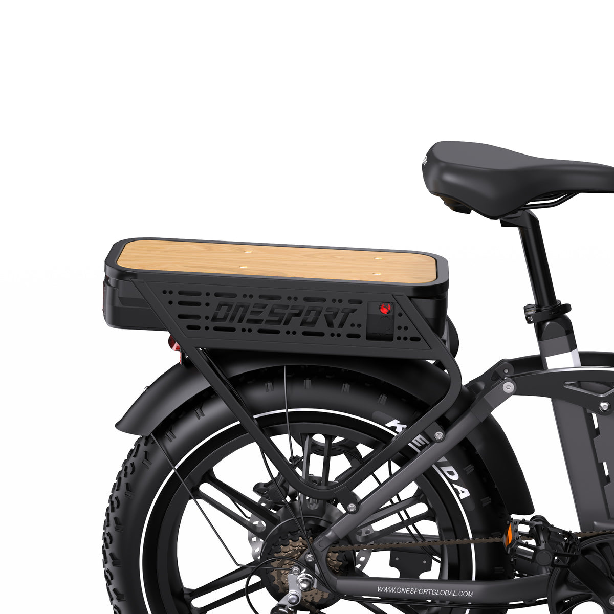 ONESPORT OT08 PRO 20" Full Suspension Fat Tire Electric Bike 500W  Motor 48V 18Ah*2 Dual Battery