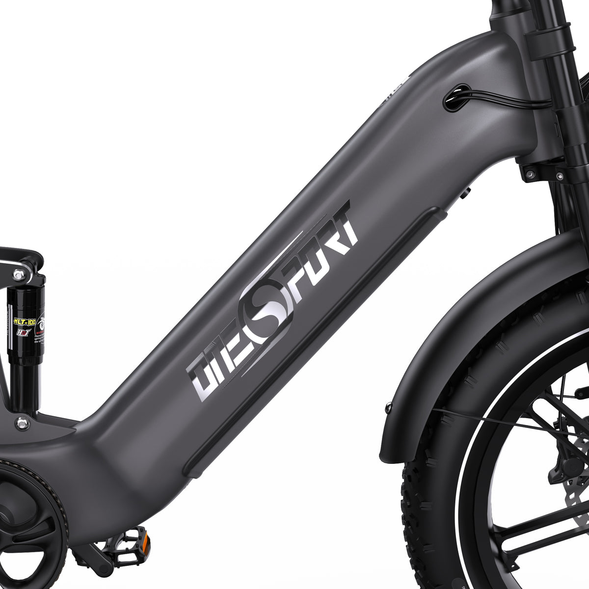 ONESPORT OT08 PRO 20" Full Suspension Fat Tire Electric Bike 500W  Motor 48V 18Ah*2 Dual Battery