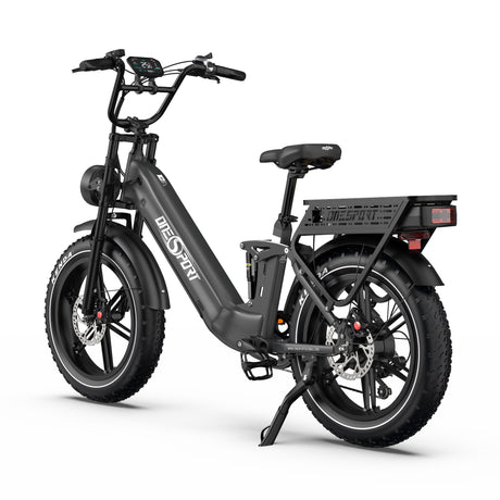 ONESPORT OT08 PRO 20" Full Suspension Fat Tire Electric Bike 500W  Motor 48V 18Ah*2 Dual Battery