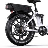 ONESPORT OT08 PRO 20" Full Suspension Fat Tire Electric Bike 500W  Motor 48V 18Ah*2 Dual Battery