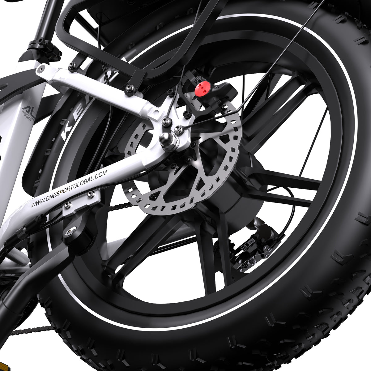 ONESPORT OT08 PRO 20" Full Suspension Fat Tire Electric Bike 500W  Motor 48V 18Ah*2 Dual Battery