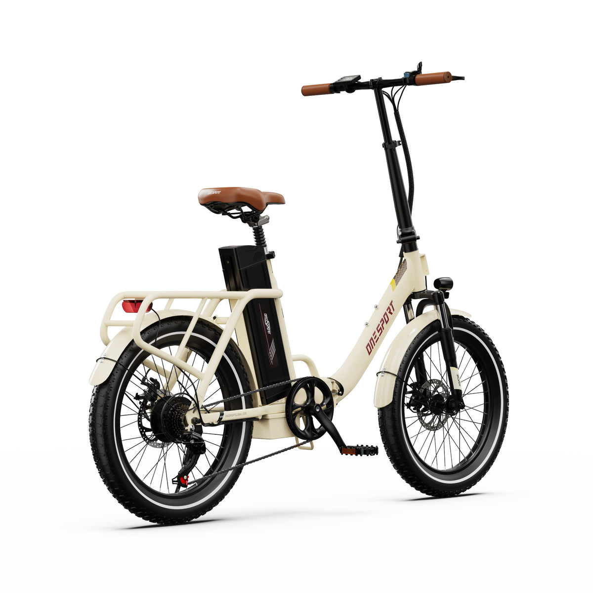 ONESPORT OT16-2 20" Folding Electric Commuter Bike 250W Motor 48V 17Ah Battery Support APP