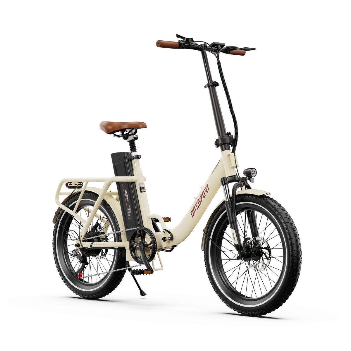 ONESPORT OT16-2 20" Folding Electric Commuter Bike 250W Motor 48V 17Ah Battery Support APP