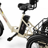 ONESPORT OT30 PRO  20" 3-Wheel Folding E-Trike 500W Motor 48V 18Ah Battery