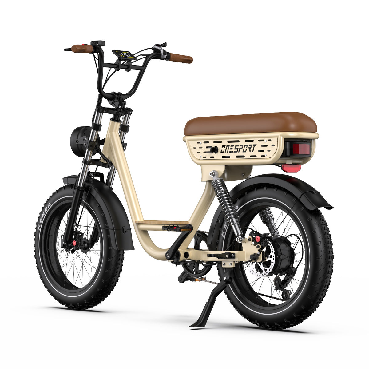 ONESPORT W77 20" Retro Electric Bike 500W Motor 48V 18Ah Battery