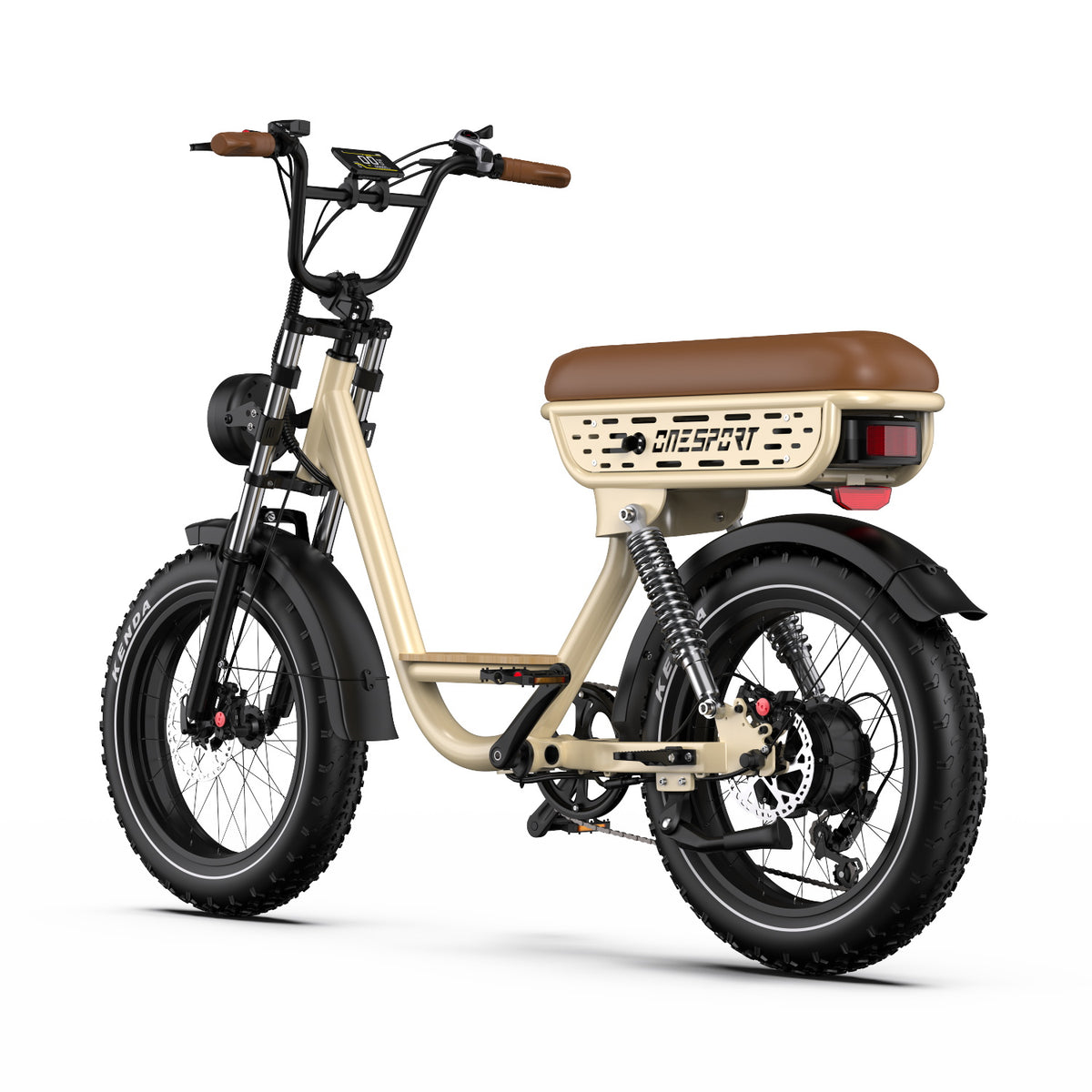 ONESPORT W77 20" Retro Electric Bike 500W Motor 48V 18Ah Battery
