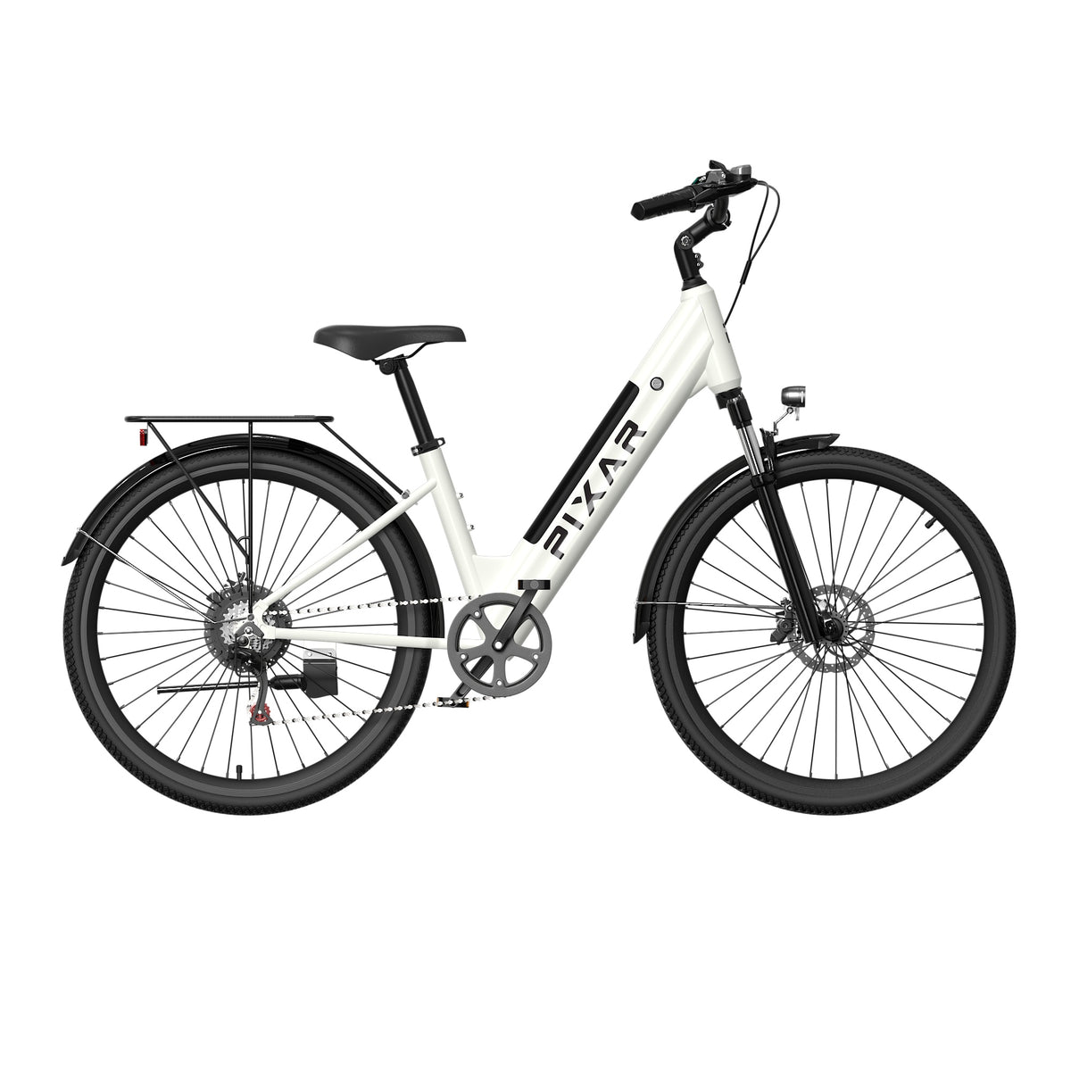 PIXAR Cruiser 27.5" City Electric Bike 250W Motor 36V 12.8Ah Battery