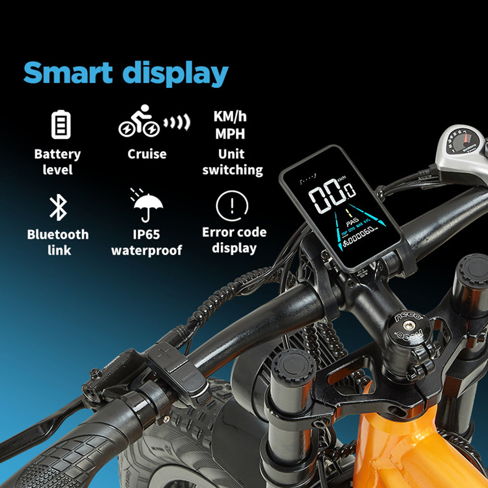 RANDRIDE YX80M-2 26" Mountain Electric Bike 1000W*2  Dual Motors 48V 20Ah Battery
