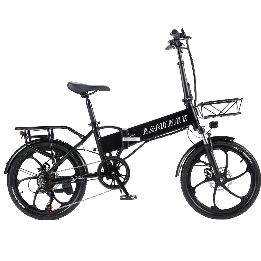 RANDRIDE YA20 20" Folding Electric Bike 500W Motor 48V 12.8Ah Battery