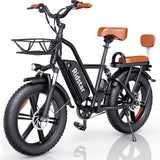 YVY FM001 20" 1000W Motor 2 Seater Fat Tire Electric Bike 48V 15Ah Battery