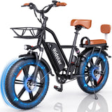YVY FM001 20" 1000W Motor 2 Seater Fat Tire Electric Bike 48V 15Ah Battery