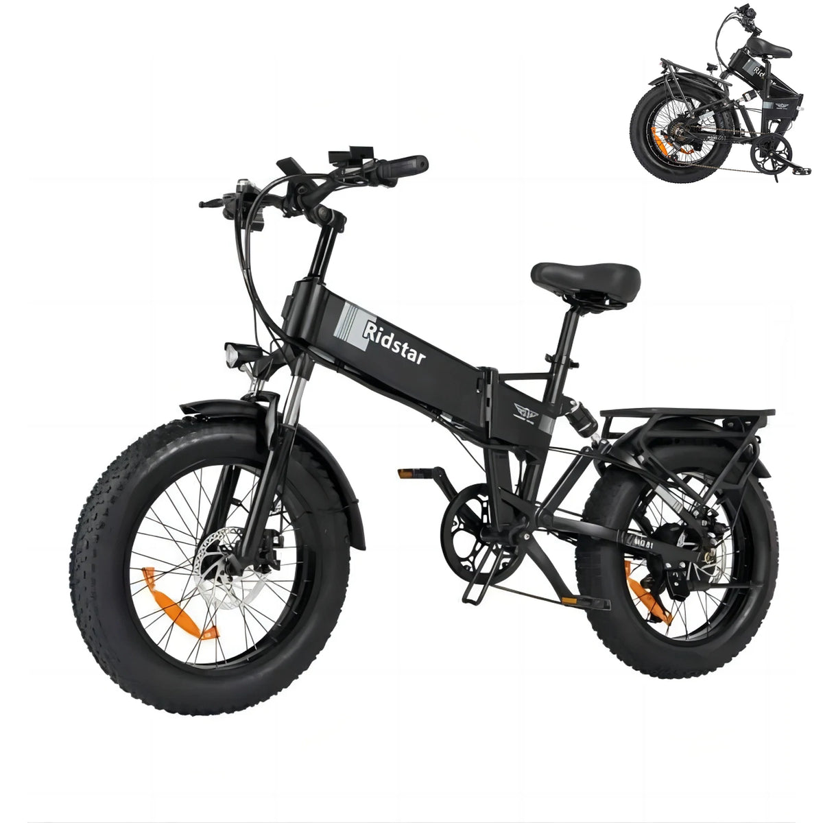 RIDSATR H20 20" Foldble Electric Bike 1000W Motor 48V 15Ah Battery