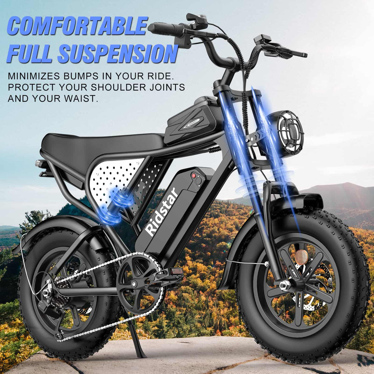 YVY Q16 16" Fat Tires Electric-Bikes-750W Motor 48v 20Ah Battery