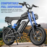 YVY Q16 16" Fat Tires Electric-Bikes-750W Motor 48v 20Ah Battery