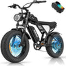 RIDSTAR Q20 Lite 20" Fat Tires Electric Bikes 1000W Motor 48V 15Ah Battery