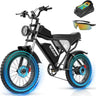 RIDSTAR Q20 20" Fat Tires Electric Bikes 1500W Motor 48V 20Ah Battery