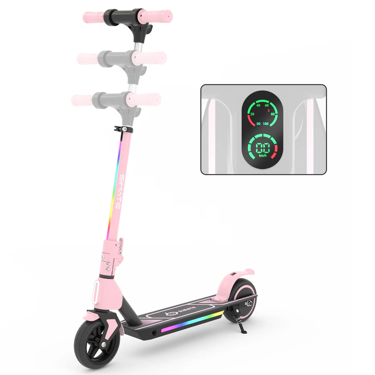 SIMATE S2 Pro 6.5" Kid's Foldable Electric Scooter 130W Motor 21.6V 2.5Ah Battery
