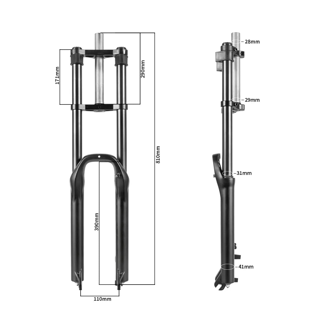 SHENGMILO MX03/MX05 Electric Bike front Shock Double Shoulder Front Suspension Fork-1