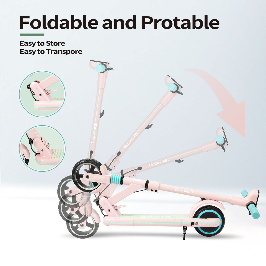 SIMATE S3 Kid＆s Foldable Electric Scooter Combo
