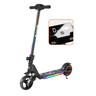 Simate S5 - Patinete eléctrico con luz flash para niños, motor de 130 W, batería de 24 V y 2,5 Ah