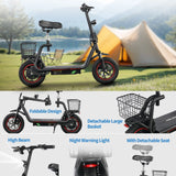 TWOFISH M5 Pro-S 12" Seated E-Scooter 500W Motor 48V 13Ah Battery