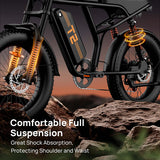 URLIFE T2 20" Off Road Electric Bike 250W Motor 48V 15.6Ah Battery (UK&EU Version)
