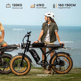 URLIFE T2 20" Off Road Electric Bike 250W Motor 48V 15.6Ah Battery (UK&EU Version)