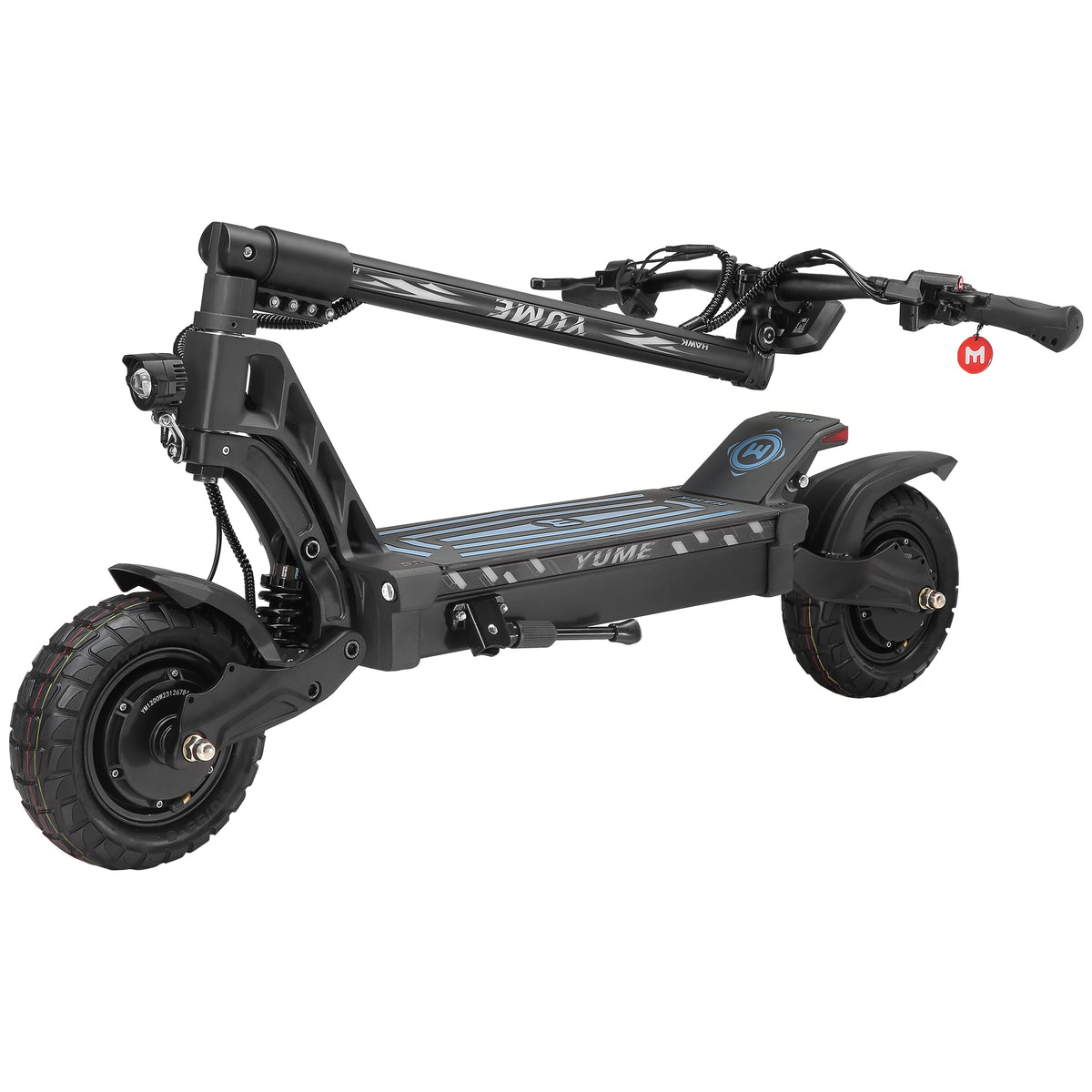 YUME Hawk 10" All-Terrain Electric Scooter 1200W*2 Dual Motors 60V 22.5Ah Battery