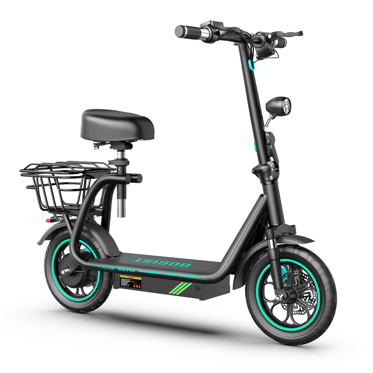 BOGIST M5 Pro 12" Seated E-Scooter 500W Motor 48V 13Ah Battery