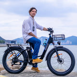 RIDSTAR MN26 26" Fat Tires Electric City Bike 1500W Motor 48V 20Ah Battery