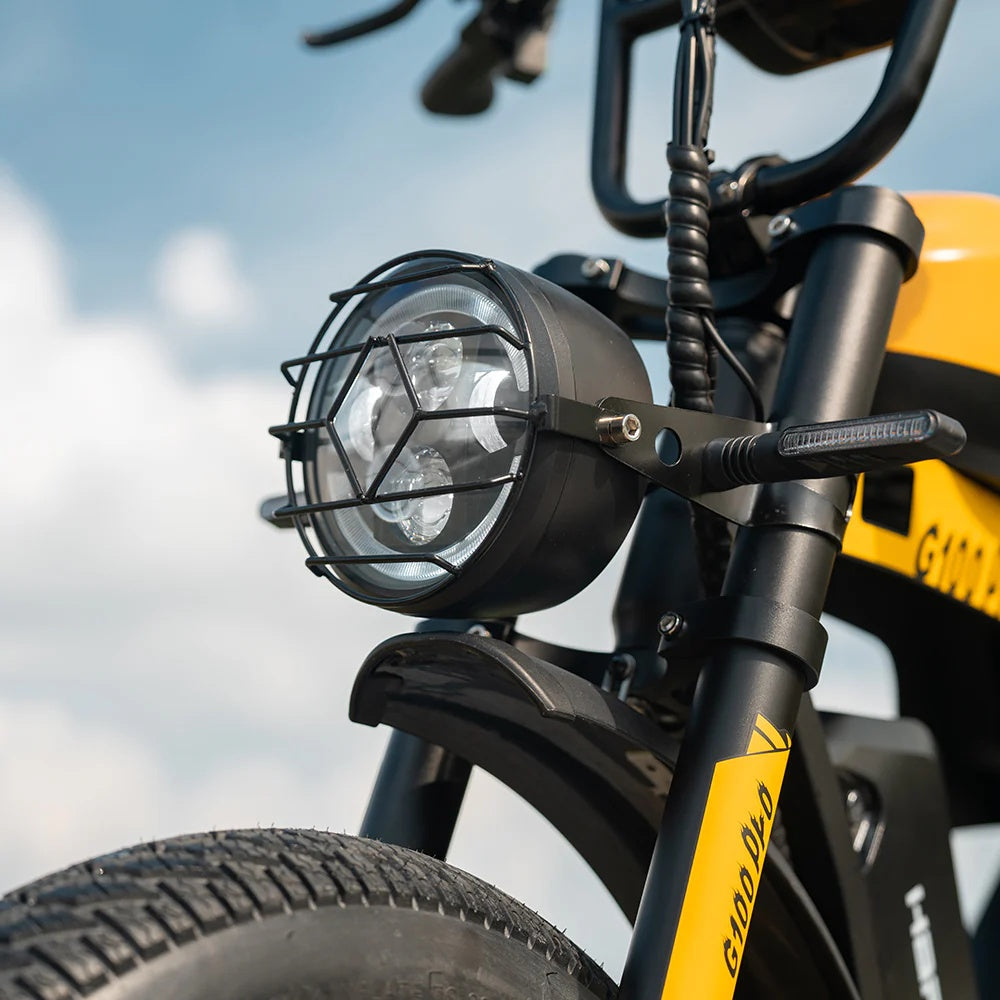HAPPYRUN G100 Pro Fat Tire Electric Bikes 3000W 72V 33Ah Dual Batteries