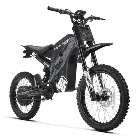 HAPPYRUN Tank G300 Pro Fat Tire Electric Bikes 6500W Peak Motor 72V 30Ah Battery
