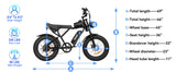 YVY C20Lite 20" Fat Tires Electric Bikes 1000W Motor 48V 15Ah Battery