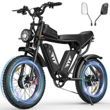 YVY C20Max 20" Fat Tires Electric Bikes 2*1000W Motor 52V 20Ah Dual Battery